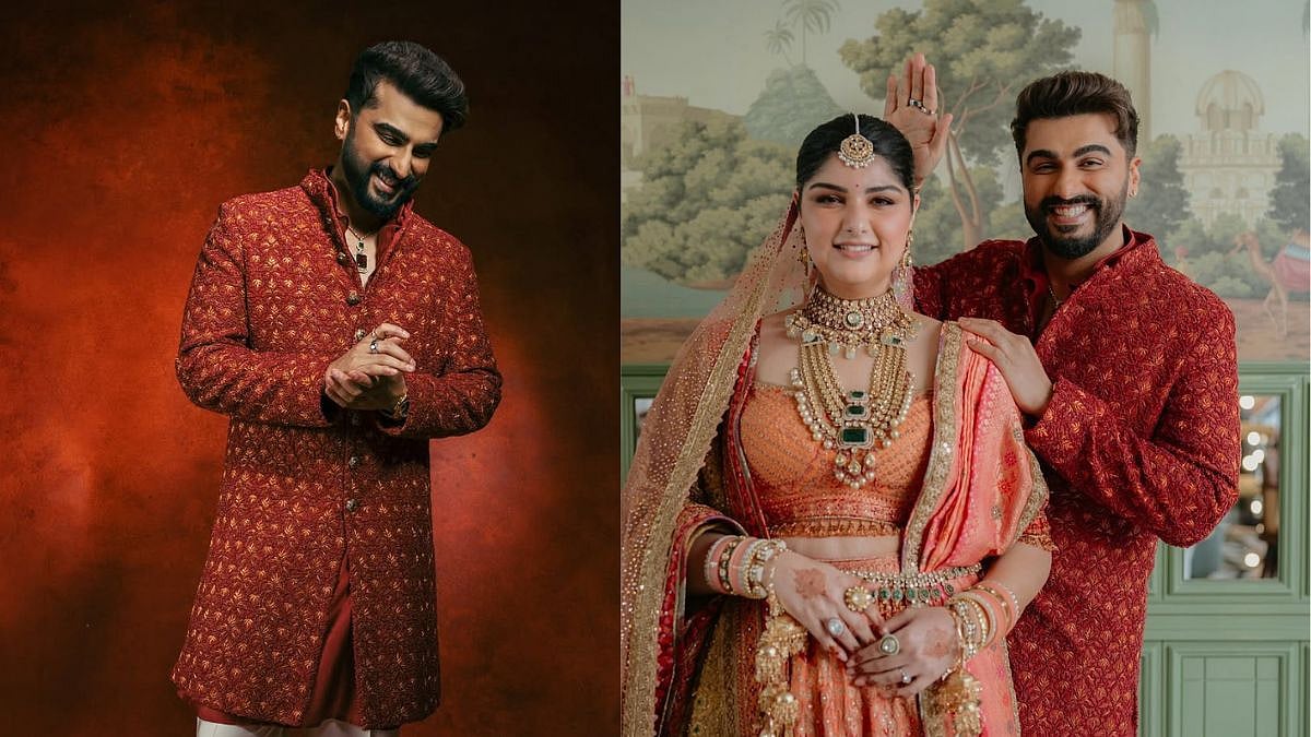 Arjun Kapoor Attends Sister's Wedding in Style
