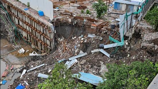 Soil Collapse Cracks Sion Housing Society