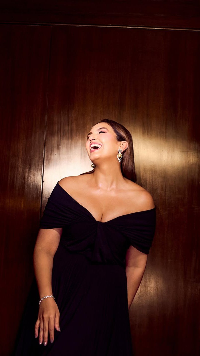 Huma Qureshi Stuns In Black Gown At Chennai Event