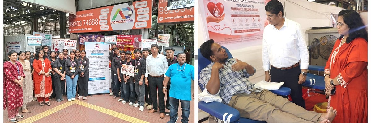 CARF Hosts Blood Donation Camp At CSMT Station