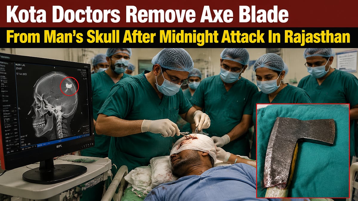 Axe Blade Removed From Man's Skull After Attack
