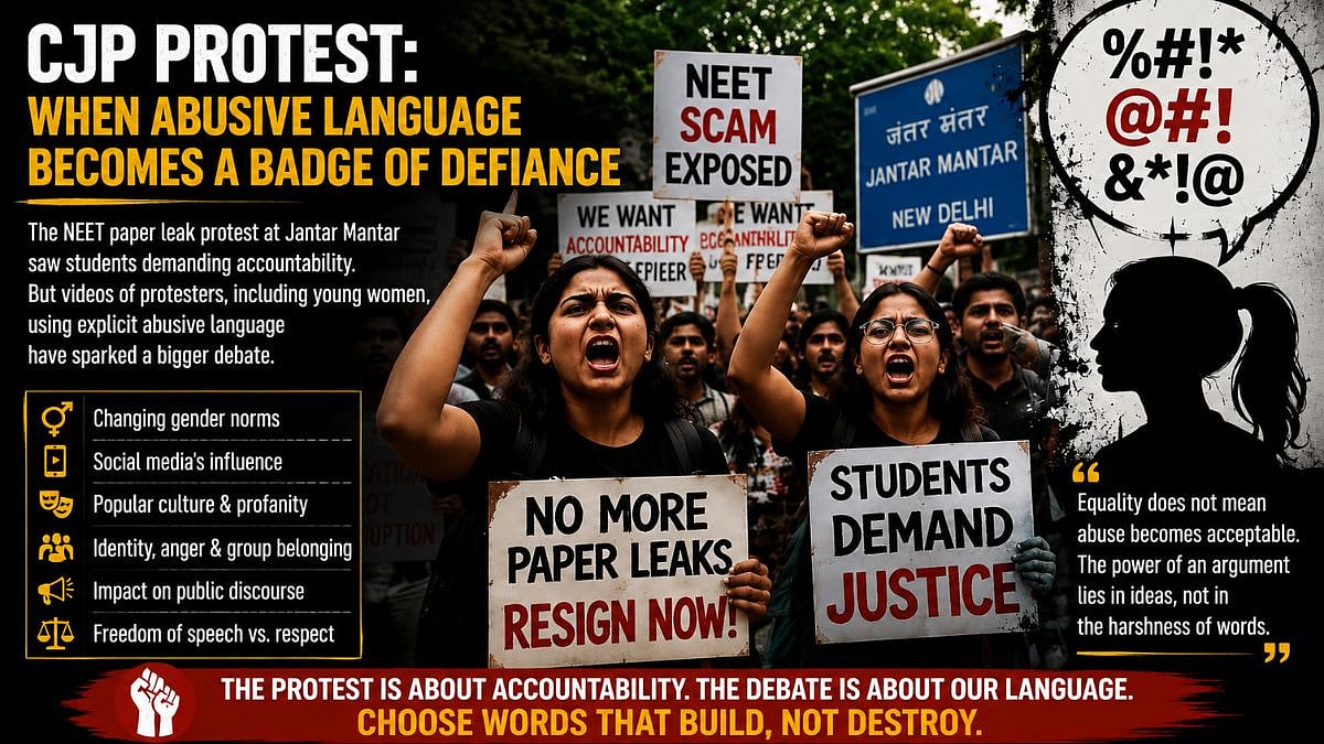 Delhi Protest Sees Students Using Abusive Language