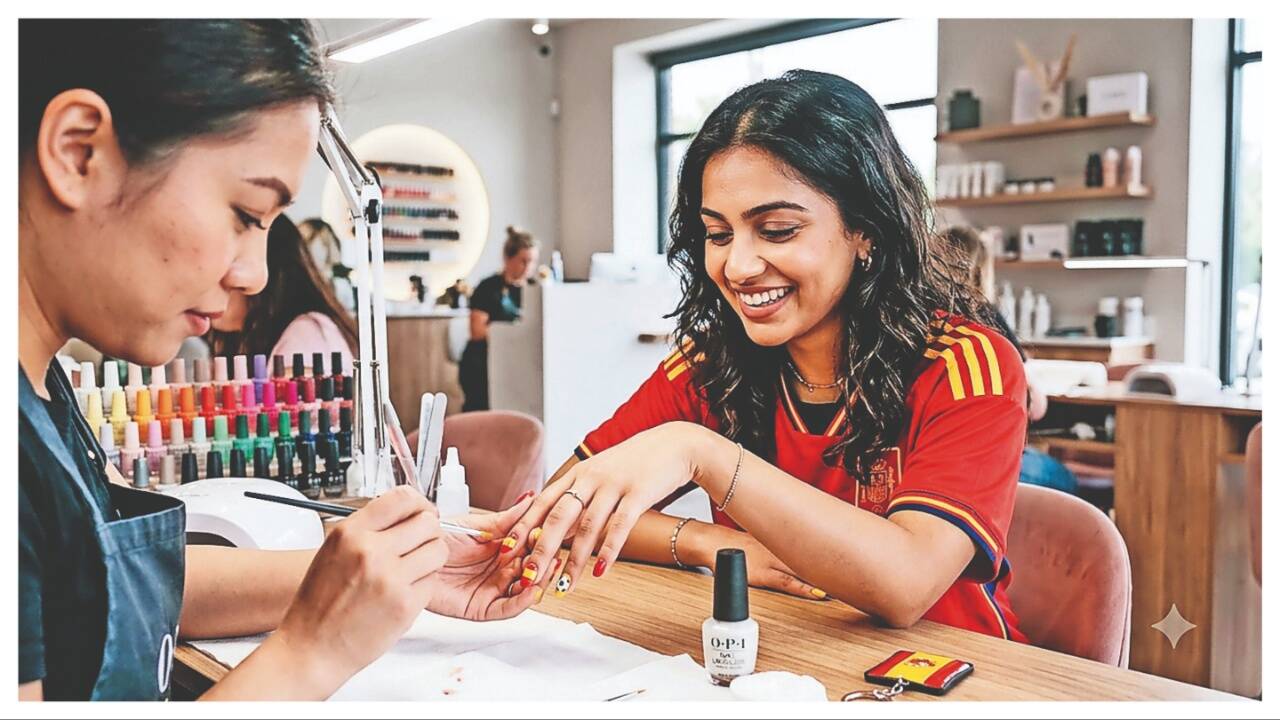 Mumbai Fans Show Team Pride With FIFA Nail Art