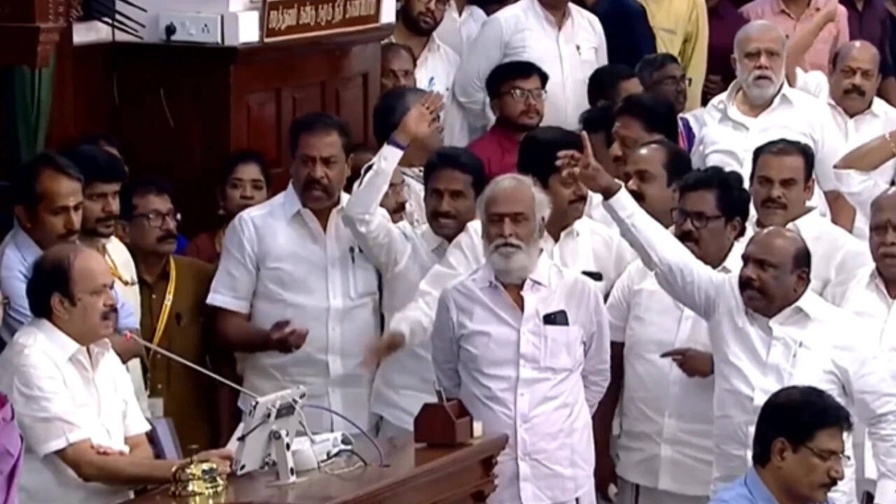 DMK MLAs Evicted from TN Assembly
