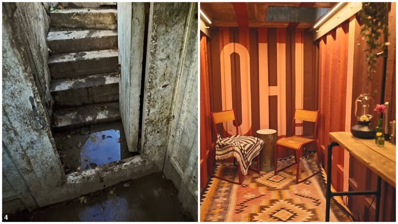 Couple Finds WWII Bomb Shelter in Garden