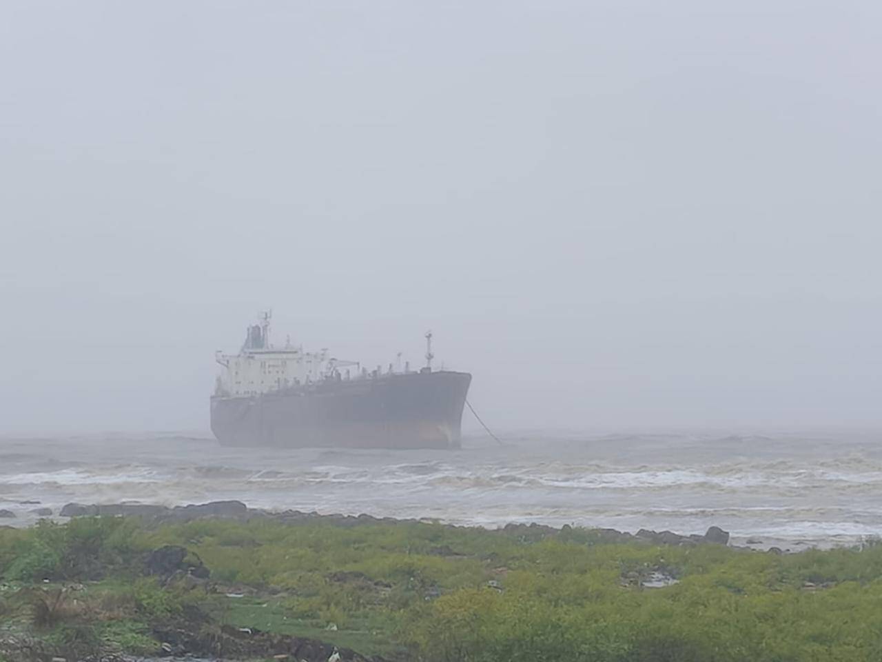Tanker Runs Aground Off Mumbai Coast
