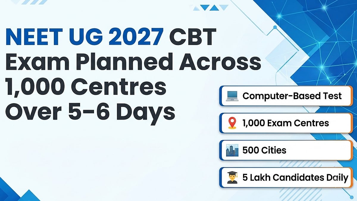 NEET UG 2027 To Go Digital Across 1000 Centres