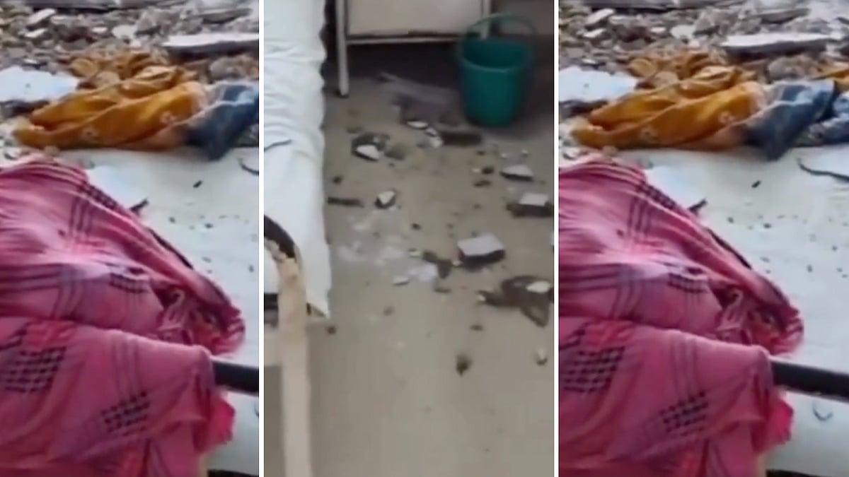Ceiling Plaster Falls On Baby's Bed At Gwalior Hospital