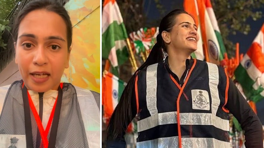 Indore Traffic Warden Shubhi Jain Confronts Cop Over Slur