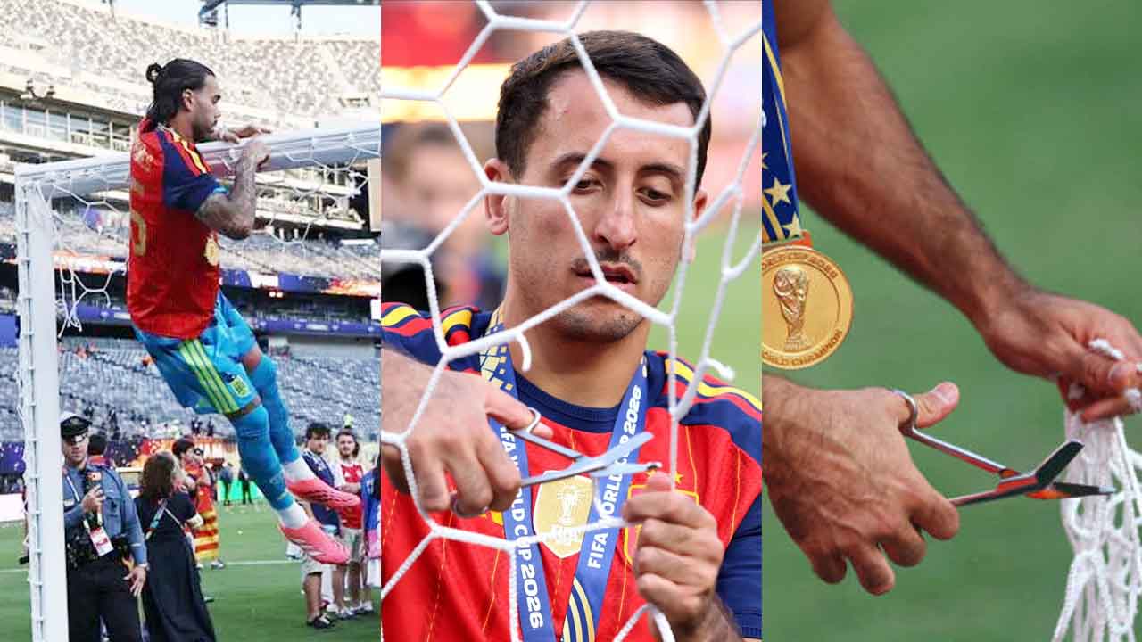Spain Cuts Goal Nets After 2026 World Cup Win