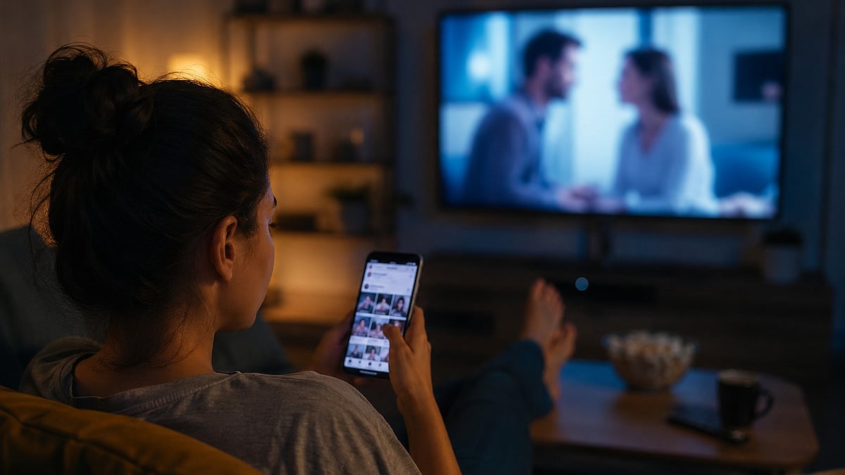 Why You Can't Stop Scrolling While Watching TV