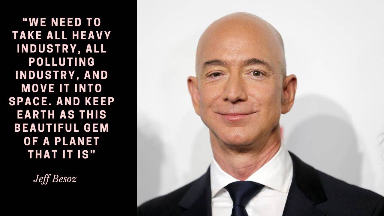 Bezos Suggests Space Can Help Reduce Pollution