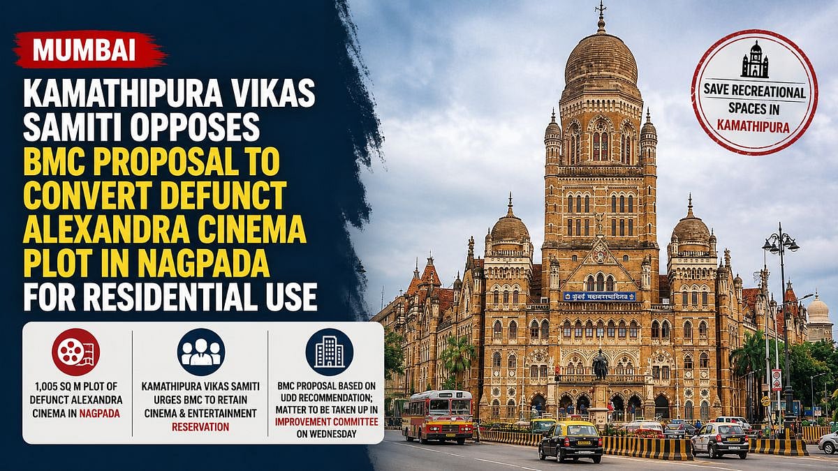 Kamathipura Vikas Samiti Opposes BMC's Alexandra Cinema Plot Conversion