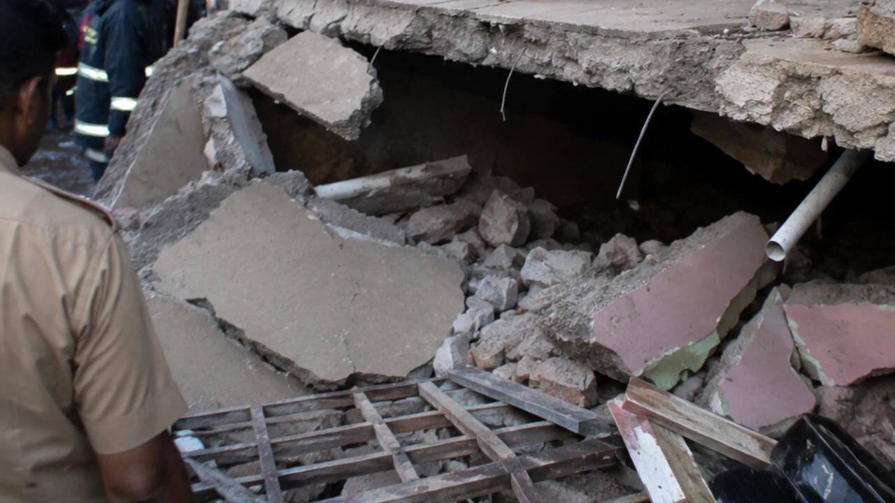 Mumbai Chawl Slab Collapses, Woman Injured