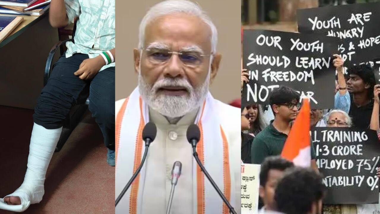 Masked Men Assault Bengaluru Protester