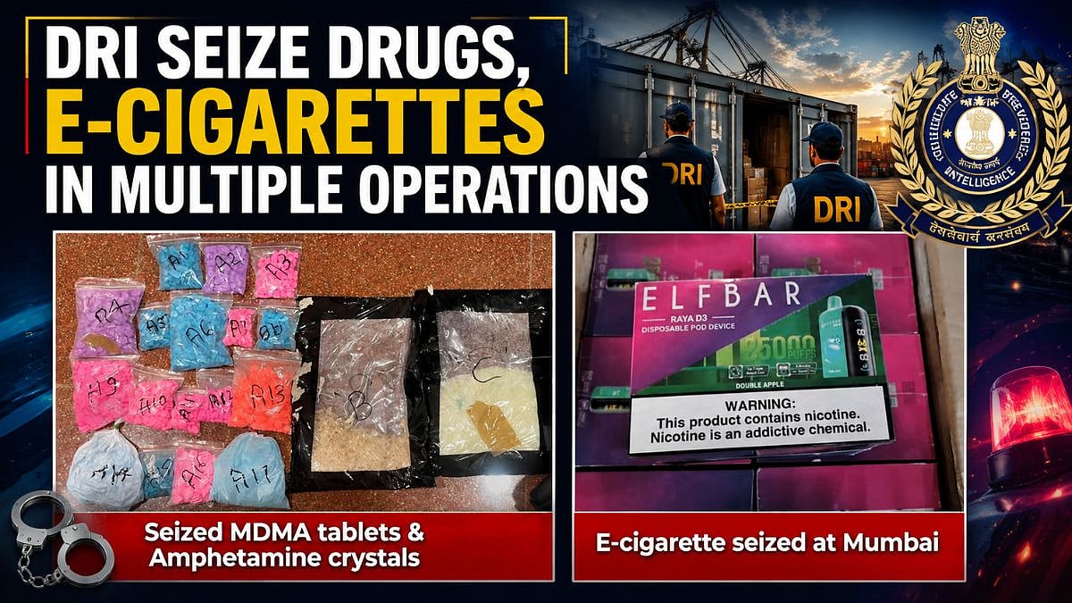 DRI Seizes 2 Kg Synthetic Drugs, 9230 E-Cigarettes in Mumbai
