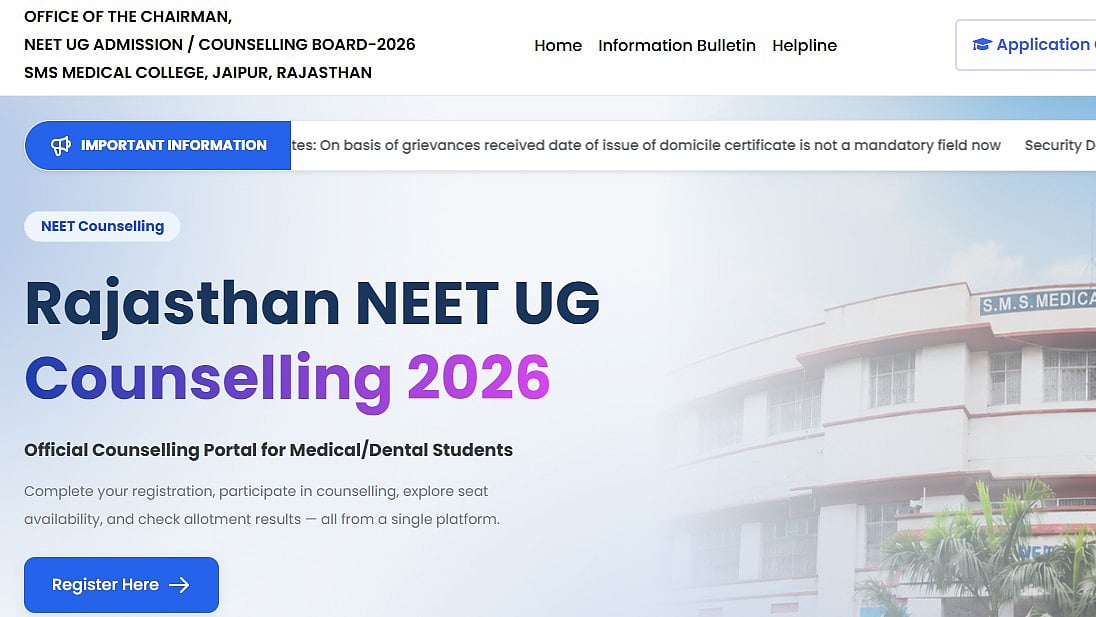 Rajasthan NEET UG Counselling Registration Ends Today