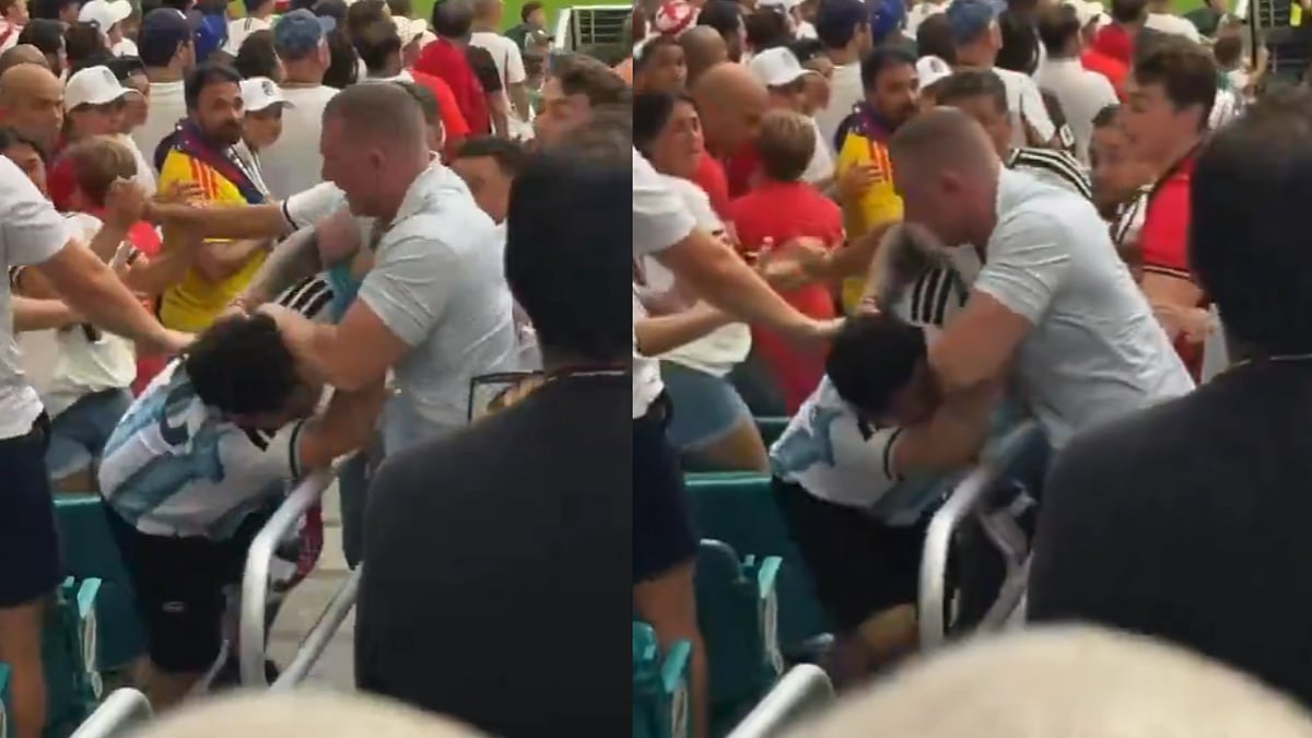 Fans Clash At England vs Norway Match