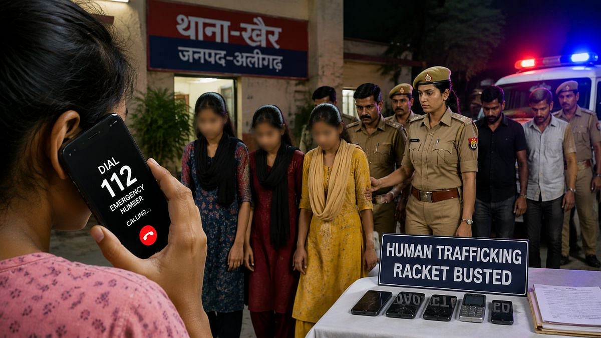 Aligarh Police Bust Human Trafficking Network, Rescue 3 Girls