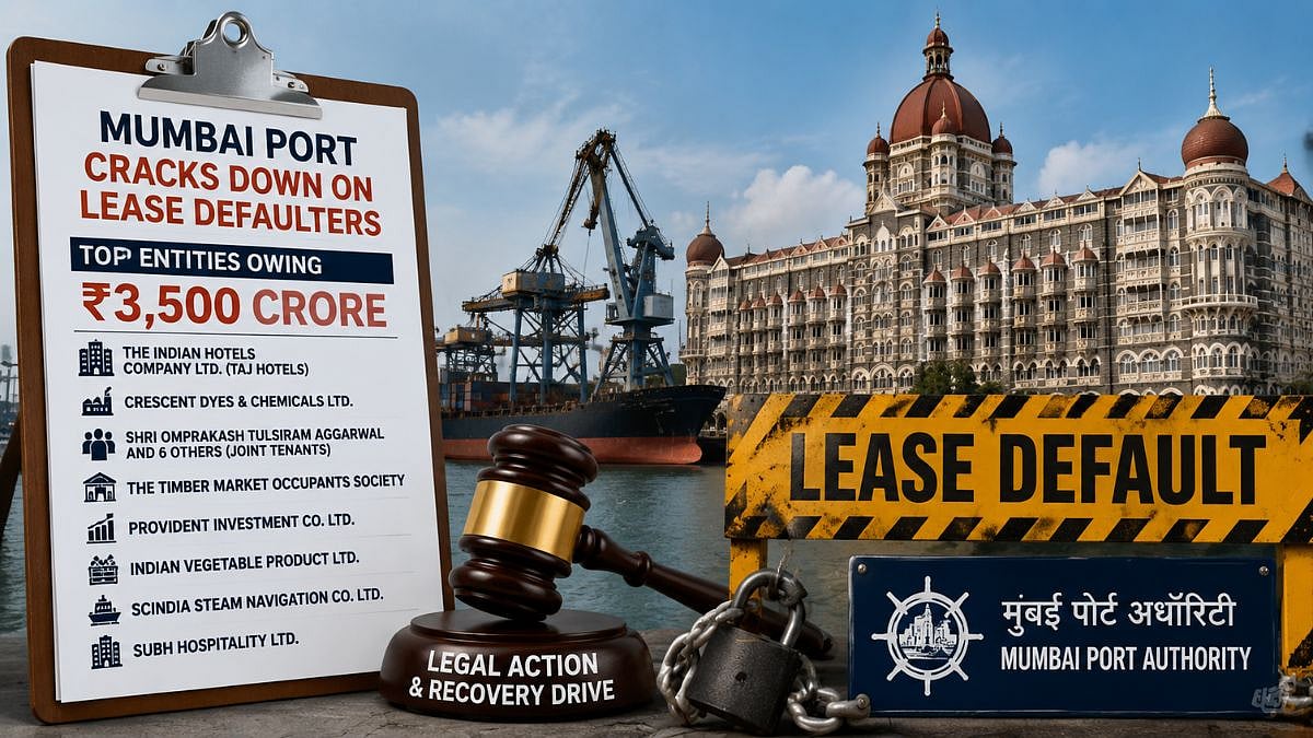 Mumbai Port Authority Targets Lease Defaulters Owing ₹3,500 Crore