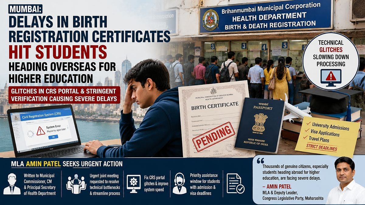 Mumbai Students Face Delays in Birth Certificates Due to CRS Portal Glitches