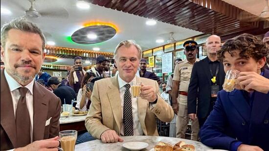 Hollywood Stars Visit Iconic Bombay Cafe