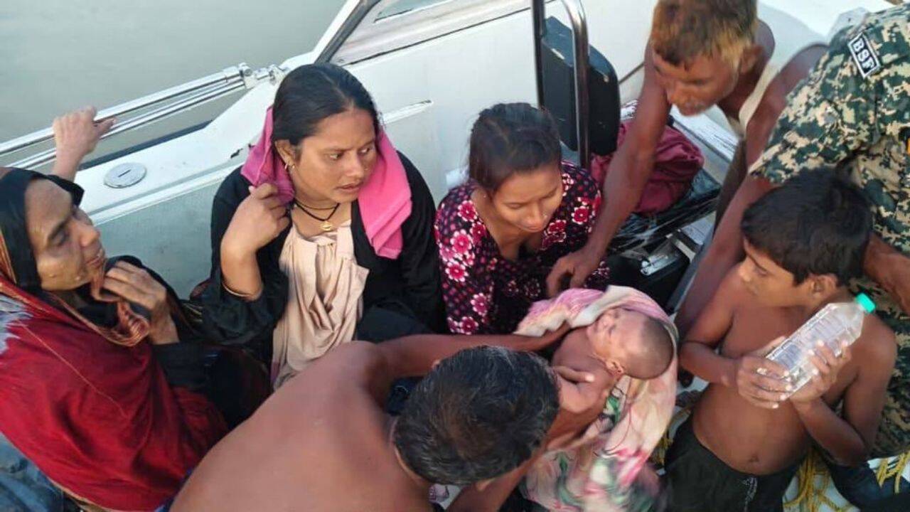 BSF Rescues 10 Bangladeshi Nationals from Ganga River