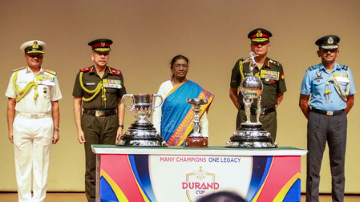 President Unveils Durand Cup Trophies