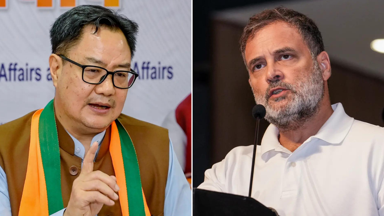 Rijiju Meets Rahul to End Parliament Logjam