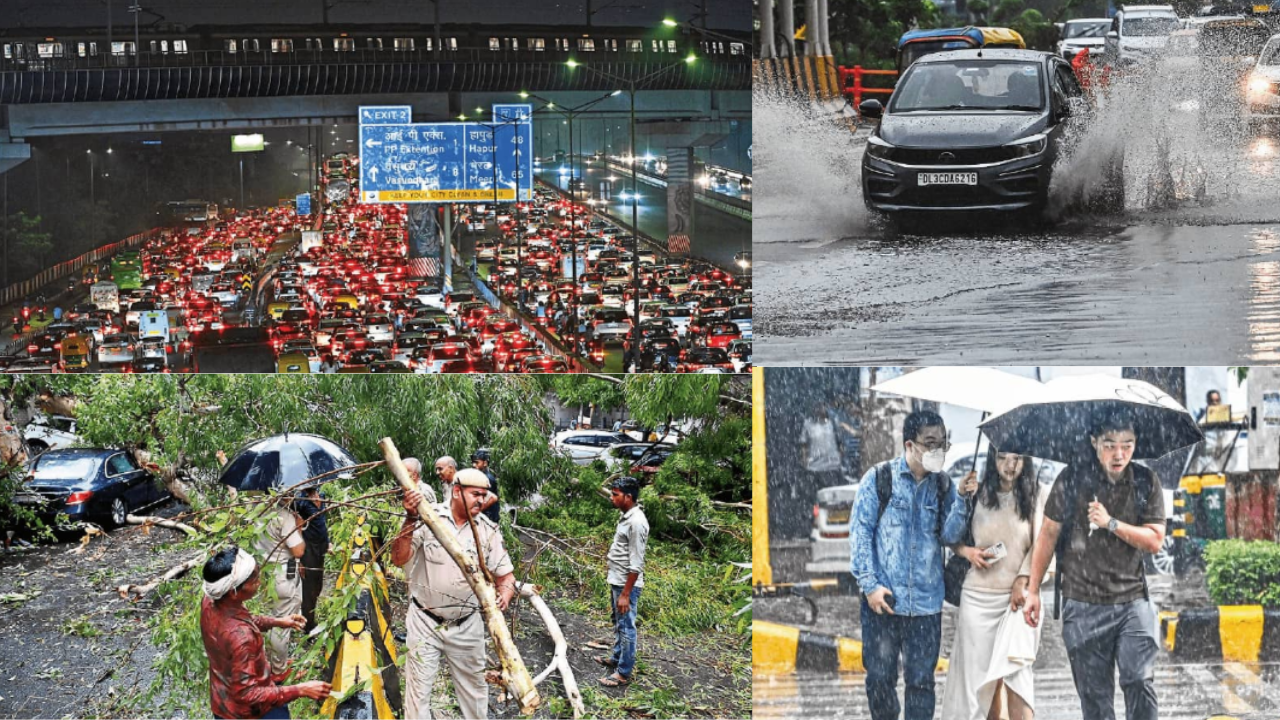 Delhi Paralyzed By Season's First Heavy Rain