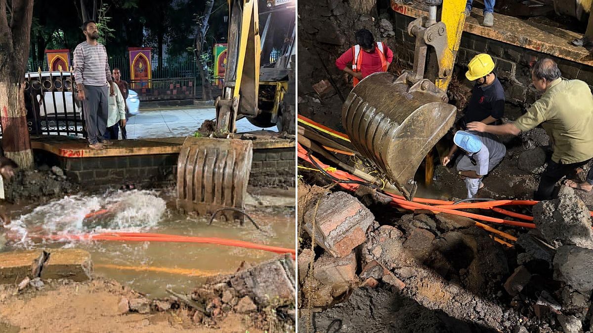 BMC Repairs Major Leak In Mumbai-III Water Main Near Thane