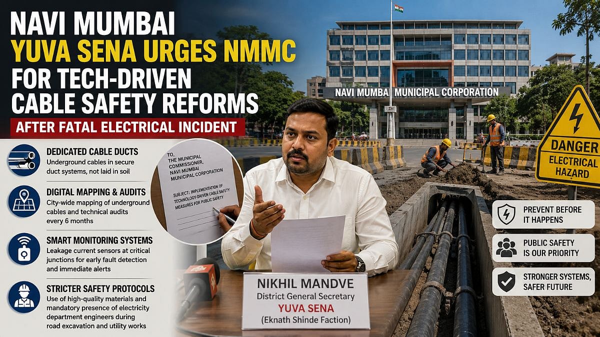 Yuva Sena Demands Cable Safety Reforms In Navi Mumbai