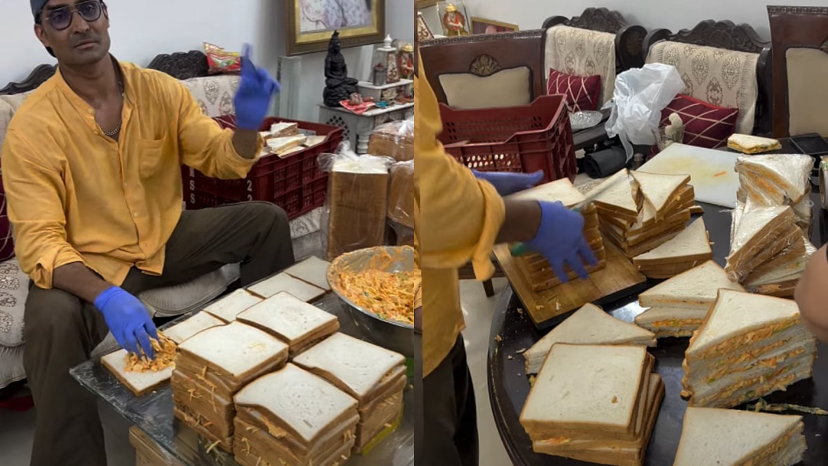 Delhi Chef Serves Homemade Sandwiches to Protesters