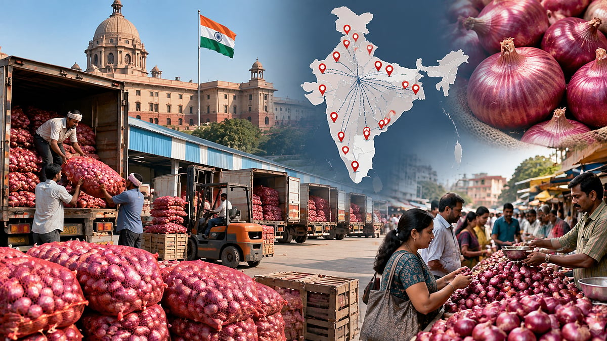 Centre Sells 4,000 Tonnes Buffer Onion To Curb Prices