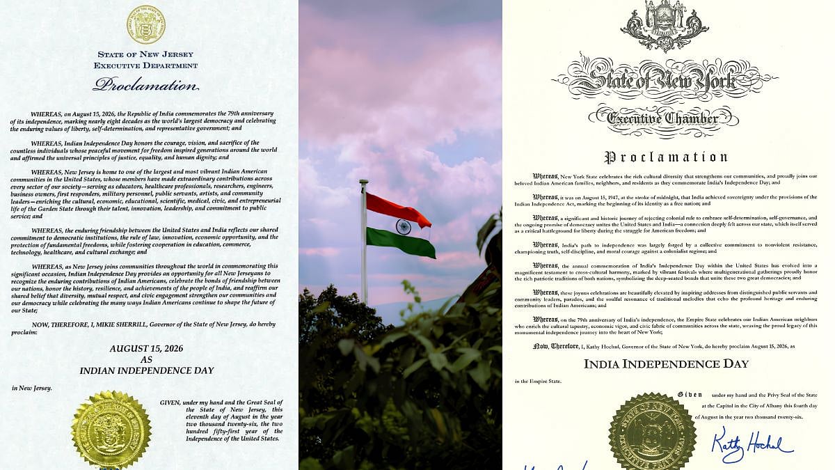 New York, New Jersey Recognize August 15 As India Independence Day
