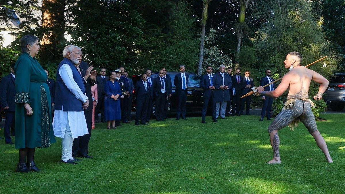 PM Modi Receives Traditional Maori Welcome In Auckland