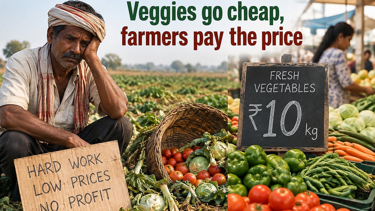 Veggie Prices Plummet In Indore, Farmers Struggle