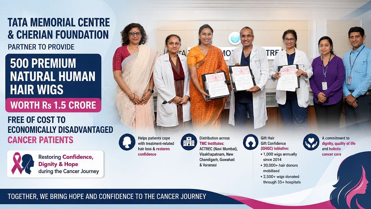 Tata Memorial Centre Gives 500 Free Wigs To Cancer Patients