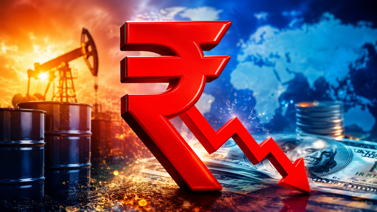 Rupee Falls 12 Paise Against US Dollar