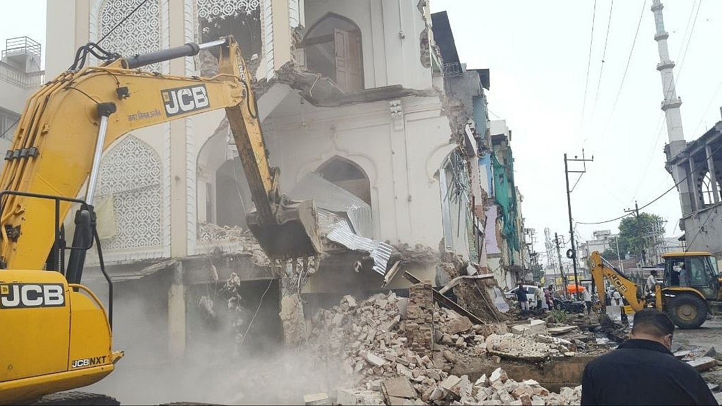 Ujjain Mosque Portions Removed Amid Protests
