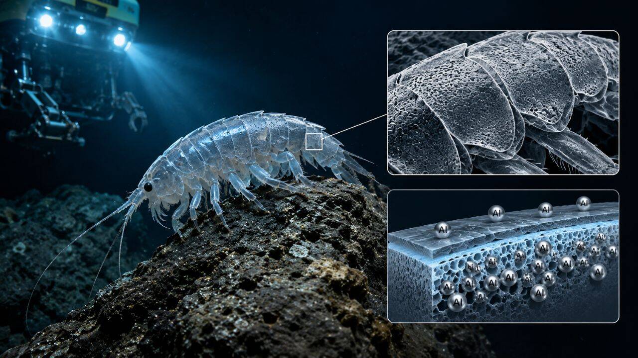 Deep-Sea Crustacean Uses Aluminum Shield to Survive