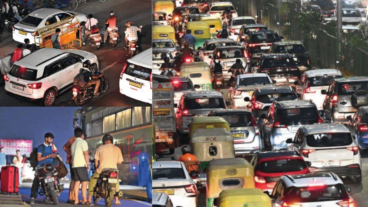Akshardham-Noida Road Chokes Daily
