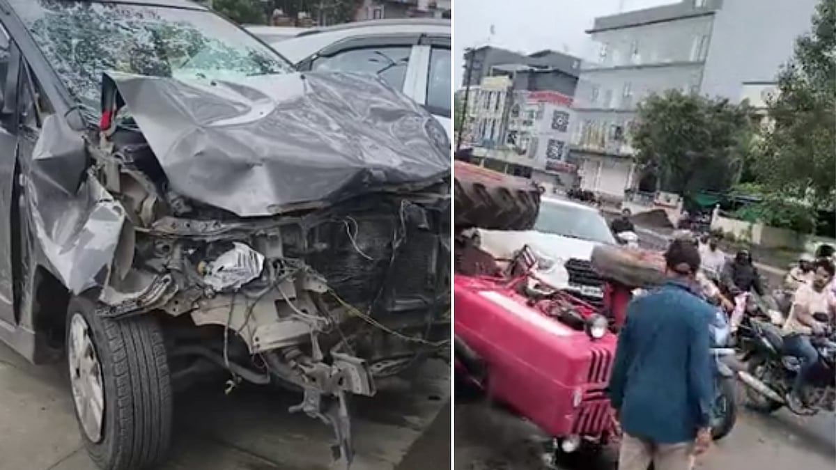 Car Hits 4 Two-Wheelers, Tractor in Indore, 5 Injured