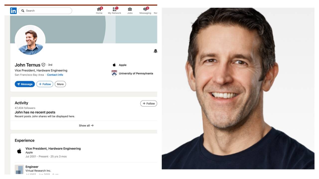Apple CEO John Ternus Joins X, Neglects LinkedIn