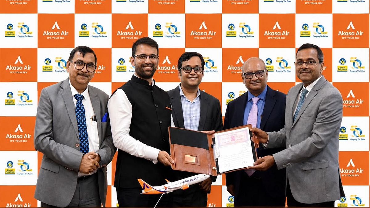 Akasa Air, BPCL Partner For Sustainable Aviation Fuel